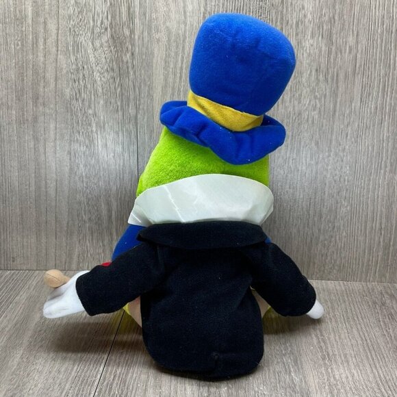 VTG Mattel Walt Disney Pinocchio Jiminy Cricket Plush Stuffed Animal Toy 15" - Picture 5 of 6